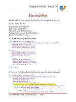 Lập trình Android: Tạo WebView potx