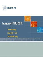 Javascript HTML DOM - Trần Khải Hoàng ppt