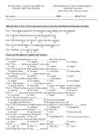 KÌ THI KHẢO SÁT CHẤT LƯỢNG KHỐI 12NĂM HỌC 2010-2011 MÔN: TIẾNG ANH - TRƯỜNG THPT NGÔ TRÍ HÒA pdf