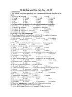 Đề thi tổng hợp Môn: Anh Văn – Đề 13 pdf
