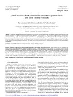 Báo cáo lâm nghiệp: 