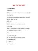 Giáo án Lịch sử lớp 7 : Tên bài dạy : BÀI TẬP LỊCH SỬ doc