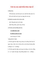 Giáo án môn Toán lớp 7 : Tên bài dạy : Giá trị của một biểu thức đại số potx