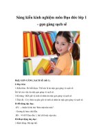 Sáng kiến kinh nghiệm môn Đạo đức lớp 1 - gọn gàng sạch sẽ pps