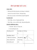 Giáo án môn Toán lớp 7 : Tên bài dạy : ÔN TẬP HỌC KỲ I (T3) doc