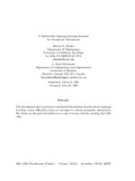 Báo cáo toán học: "A Multivariate Lagrange Inversion Formula for Asymptotic" pps