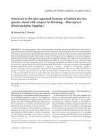 Báo cáo lâm nghiệp: 