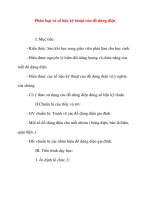 Giáo án Công Nghệ lớp 8: Phân loại và số liệu kỹ thuật của đồ dùng điện doc