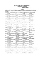 ĐỀ LUYỆN THI TỐT NGHIỆP THPT 2011 - TEST 11 pptx