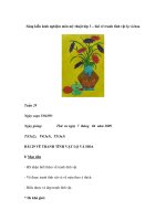 Sáng kiến kinh nghiệm môn mỹ thuật lớp 3 – bài vẽ tranh tĩnh vật lọ và hoa potx