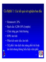 Bài giảng điều trị HIV : Các cách tiếp cận khi bệnh nhân sốt part 4 doc