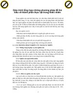 Giáo trình tổng hợp những phương pháp để tìm hiểu về thành phần thực vật trong thiên nhiên phần 1 potx