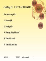 HÓA ĐẠI CƯƠNG B2 - CHƯƠNG 9 pdf