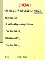 HÓA ĐẠI CƯƠNG B2 - CHƯƠNG 2 - Bài 2 docx