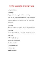 Giáo án Lịch sử lớp 7 : Tên bài dạy : NƯỚC ĐẠI VIỆT Ở THẾ KỶXIII pdf