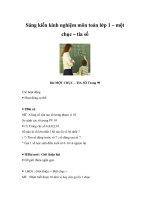 Sáng kiến kinh nghiệm môn toán lớp 1 – một chục – tia số docx