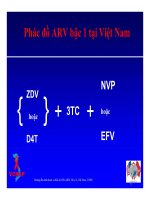 Bài giảng điều trị HIV : Thuốc kháng retrovirus - Liều dùng và tác dụng phụ part 2 pdf