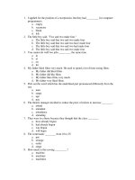 ĐỀ THI THỬ TN ANH VĂN - TEST 3 pps