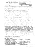 KỲ THI THỬ TỐT NGHIỆP THPT NĂM HỌC 2010-2011 Môn thi: TIẾNG ANH - Mã đề 210 docx