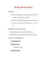 Giáo án môn Toán lớp 7 : Tên bài dạy : Ôn tập cuối năm (tiết 1) pdf