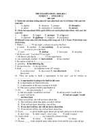 THE EXAMINATION ( 2010-2011 ) SUBJECT : ENGLISH 12 DE: L09 pptx