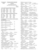 ĐỀ KIỂM TRA GIỮA KỲ I - NĂM HỌC 2010 - 2011 MÔN: TIẾNG ANH LỚP: 12 - Mã đề thi 134 doc