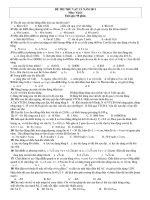 ĐỀ THI THỬ VẬT LÝ NĂM 2011 Môn: Vật lý doc