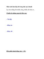 Một cách làm dép đi trong nhà cực nhanh pot