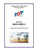 ĐỀ CƯƠNG MẠCH ĐIỆN 2 doc