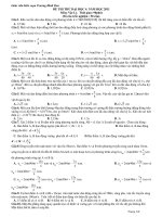 ĐỀ THI THỬ ĐẠI HỌC 4 NĂM HỌC 2011 Môn: Vật Lý potx