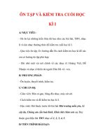 Giáo án Âm nhạc lớp 7 : Tên bài dạy : ÔN TẬP VÀ KIỂM TRA CUỐI HỌC KÌ I potx