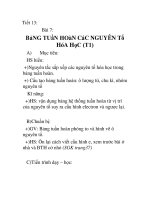 Giáo án hóa học 10_Tiết 13 pps