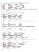 Đề kiểm tra chất lượng HK II Môn: Anh Văn – Test 13 docx