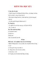 Giáo án Công dân lớp 9 : Tên bài dạy : KIỂM TRA HỌC KÌ I. potx