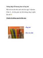 Thông điệp dễ thương làm từ ống hút doc