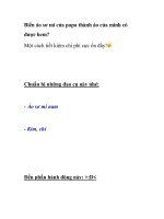 Biến áo sơ mi của papa thành áo của mình có được hem? pdf