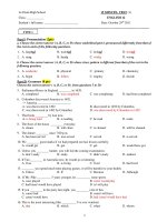 15 MINUTE- TEST (1) ENGLISH 12 pdf