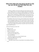 Giáo trình phân tích ứng dụng nguyên lý cấu tạo các chế độ cấu hình toàn cục cho modem p1 ppsx