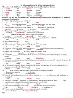 Đề kiểm tra chất lượng HK II Môn: Anh Văn – Test 15 potx
