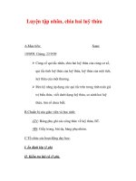 Giáo án môn Toán lớp 7 : Tên bài dạy : Luyện tập nhân, chia hai luỹ thừa ppt