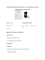 Sáng kiến kinh nghiệm môn thủ công lớp 1 – bài 8 xé, dán hình con mèo (tiếp) doc