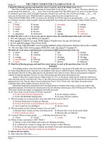 THE FIRST TERM EXAMINATION - 10 doc