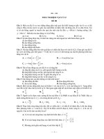 TRẮC NGHIỆM VẬT LÝ 12 ĐỀ III pdf