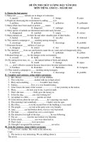 ĐỀ ÔN THI CHẤT LƯỢNG ĐẦU NĂM 2011 MÔN TIẾNG ANH 12 – MÃ ĐỀ 104 ppsx