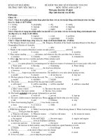 ĐỀ KIỂM TRA HỌC KÌ II NĂM HOC 2010-2011 MÔN: TIẾNG ANH- LỚP 12 docx