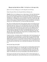 Động lực học lập trình Java, Phần 1: Các lớp Java và việc nạp các lớp Quan sát các lớp và những gì xảy ra khi chúng được một JVM nạp docx