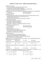 KIỂM TRA 1 TIẾT VẬT LÝ – KHốI 12 pdf