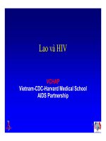 Bài giảng điều trị HIV : Lao và HIV part 1 pptx