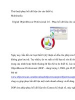 Thủ thuật phục hồi dữ liệu cho các thiết bị Multimedia pptx