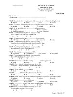 ĐỀ THI TRẮC NGHIỆM MÔN TIẾNG ANH - Mã đề thi 268 doc
